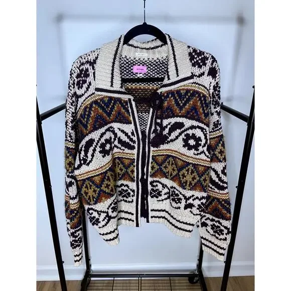 Mother The Family Ties Cardigan Sweater size L - Picture 3 of 8